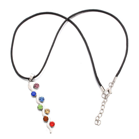 Seven Rainbow Rhinestone Health Amulet